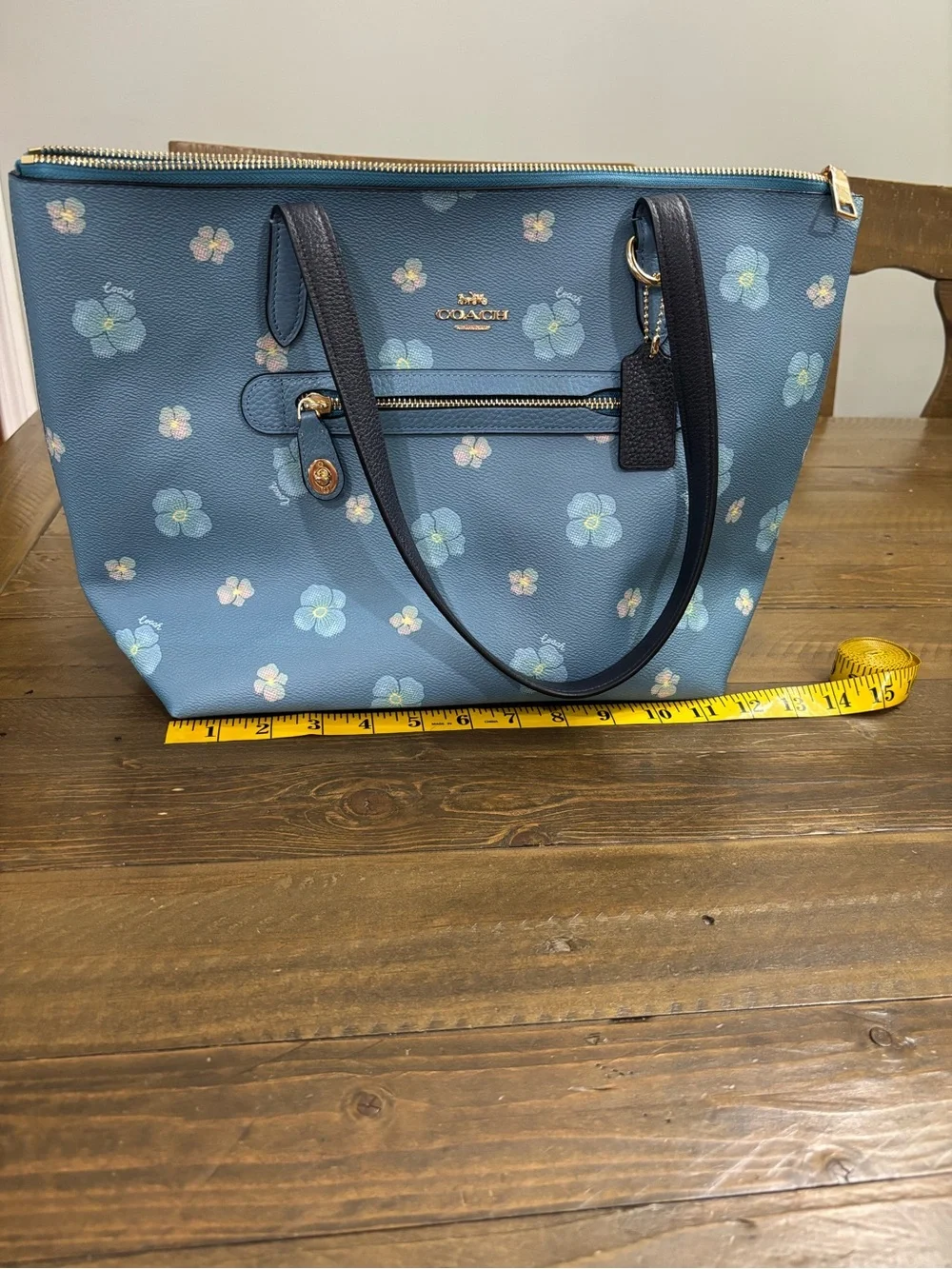 Coach Taylor Tote with Pansy Print
